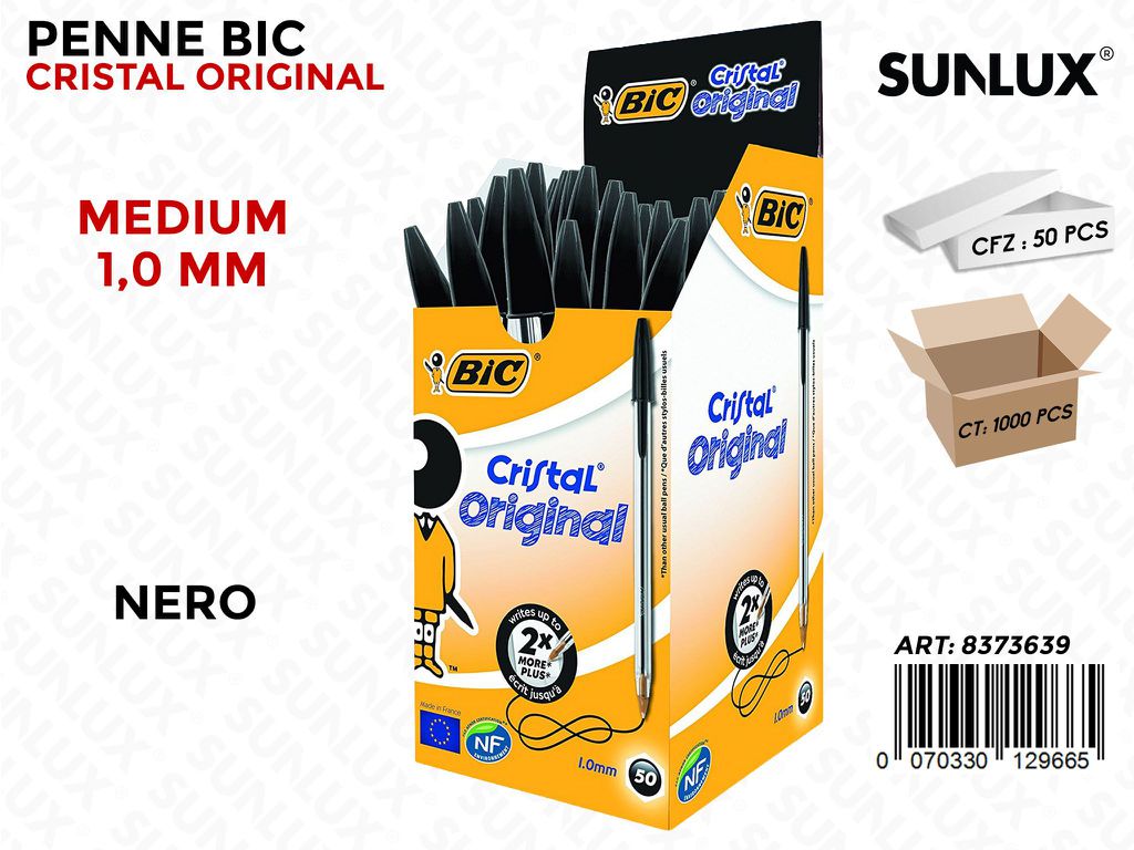 Bic Cristal Medium Nero 1.0MM
