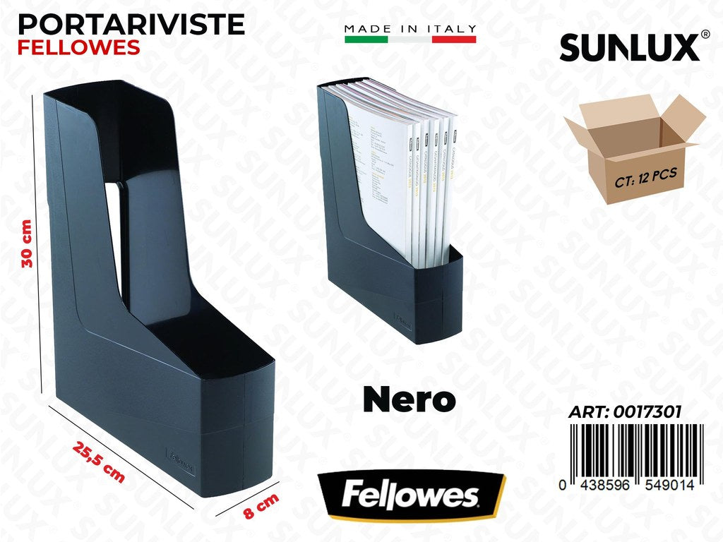 Fellowes Portariviste Nero 25.5*30*8CM