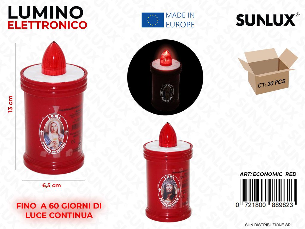 Lumino Elettrico Ass. Durata 60GG 6.5*13CM