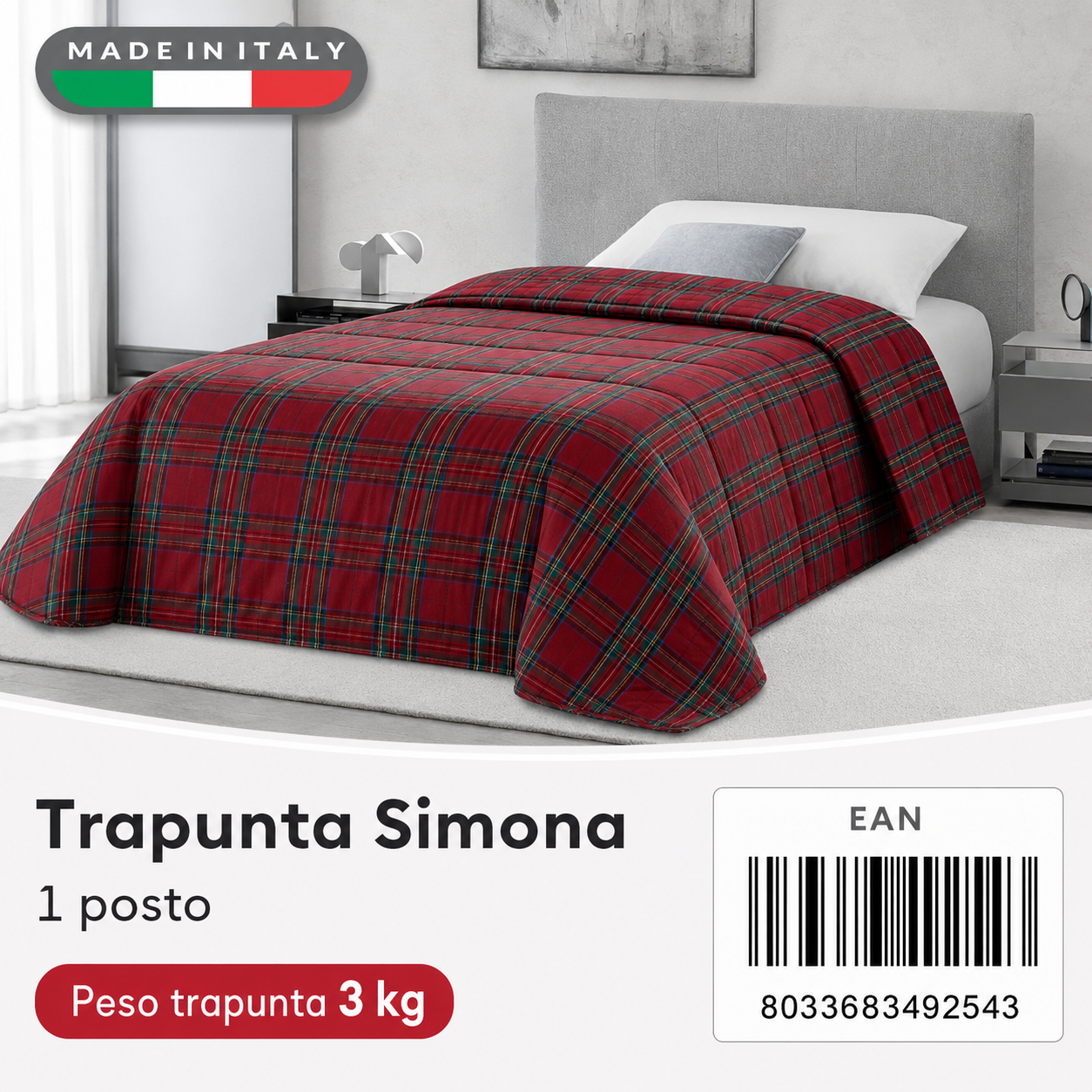 Trapunta Simona 3 Stp 1P