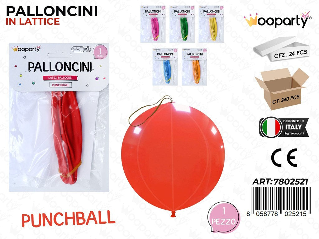 Wooparty Palloncini Punch Ball Multicolor 45CM