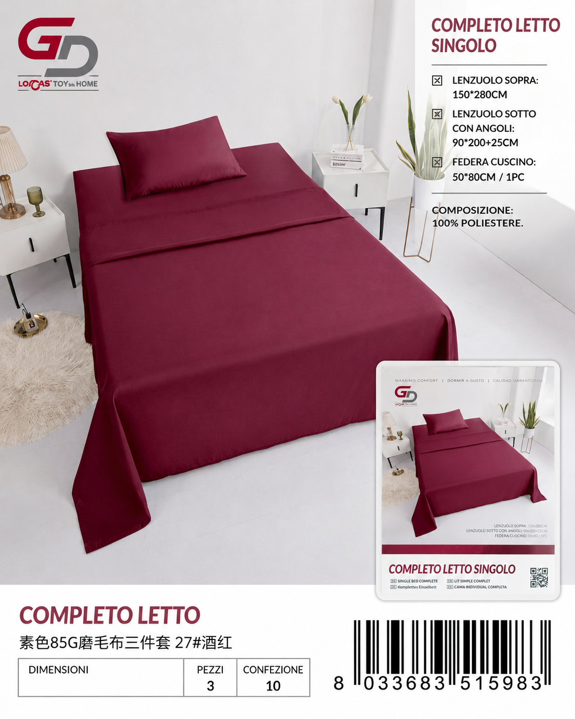 Completo Letto 1P