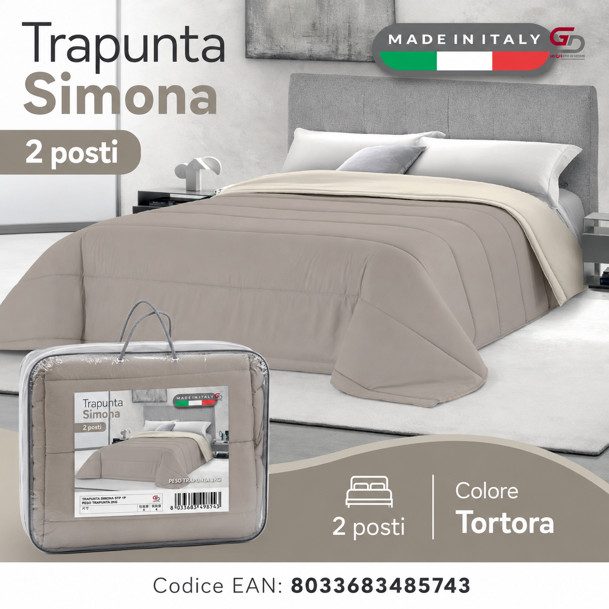 Trapunta Simona Bic 2P