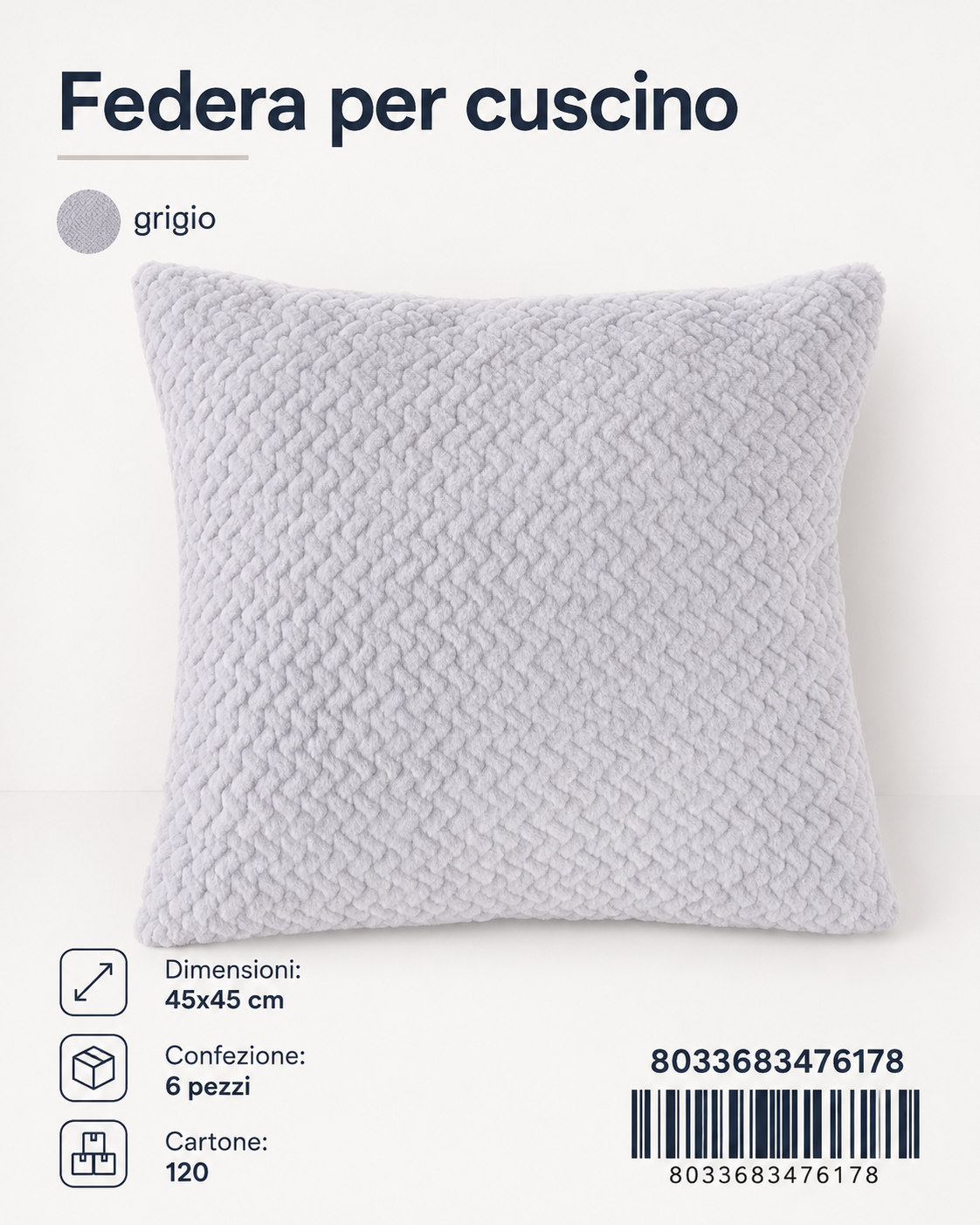 Federa Per Cuscino 45*45Cm