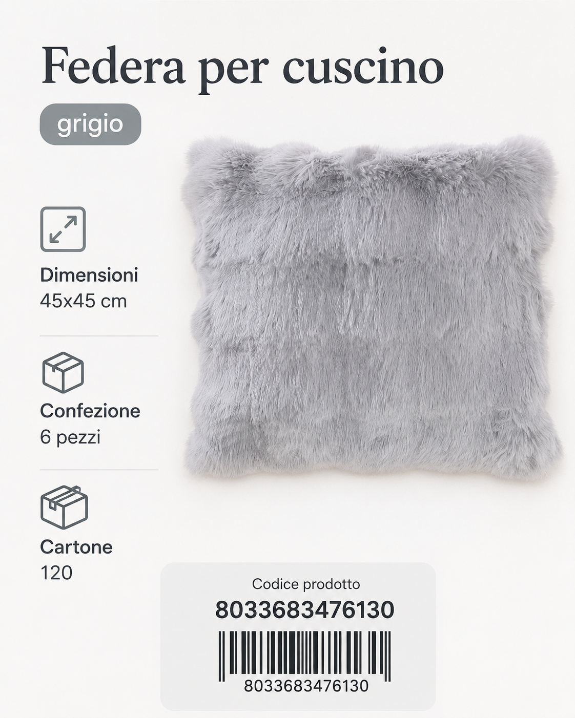 Federa Per Cuscino 45*45Cm