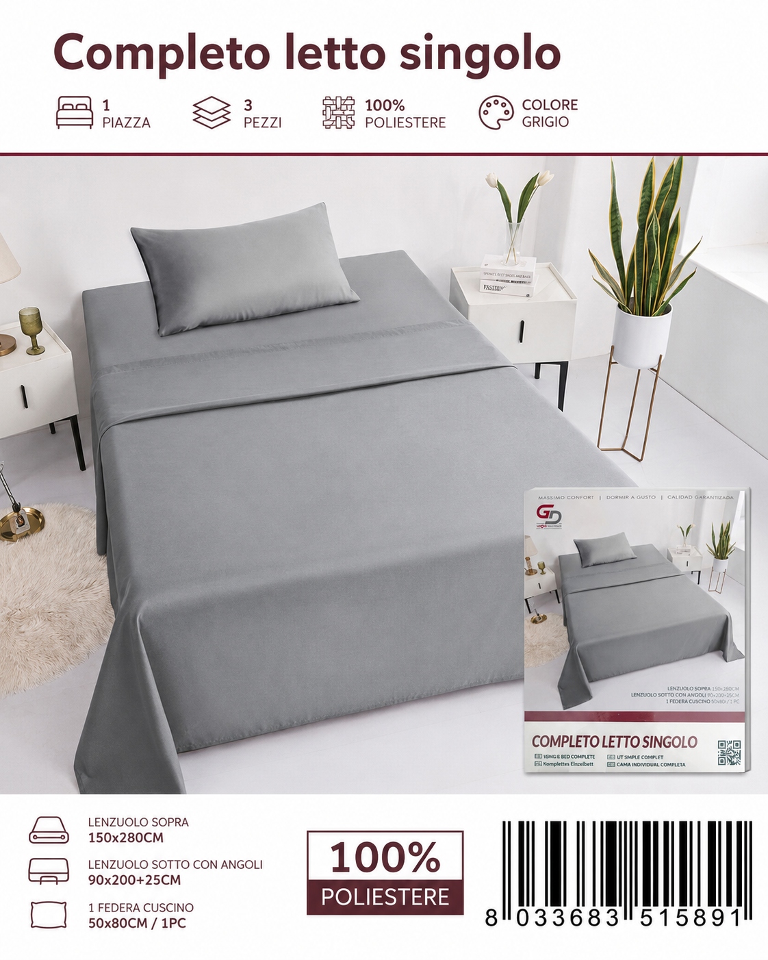 Completo Letto 1P