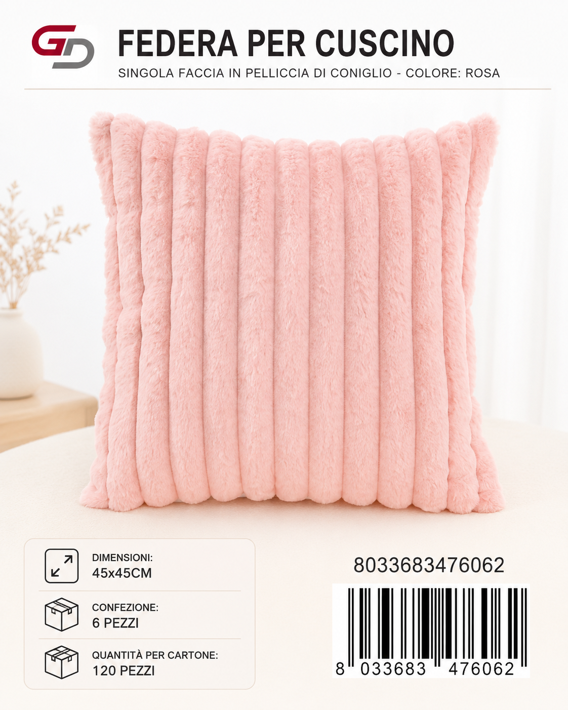 Federa Per Cuscino 45*45Cm