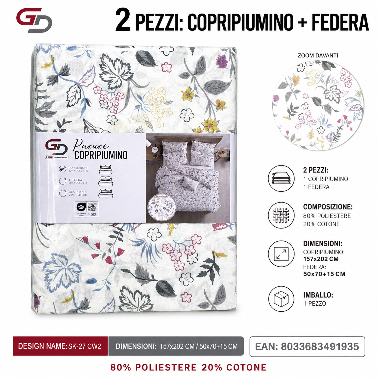Parure Copripiumino Sk-27 Cw2