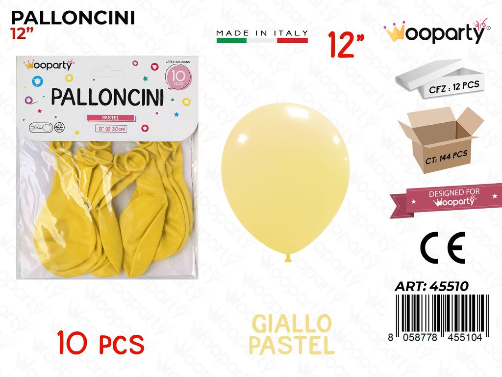 Palloncini Giallo Pastel 12 10PCS