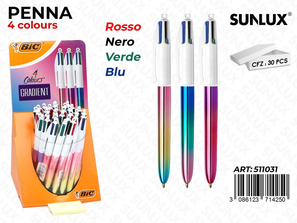 Esp. Bic 4COLORI Gradient / Pz da 30