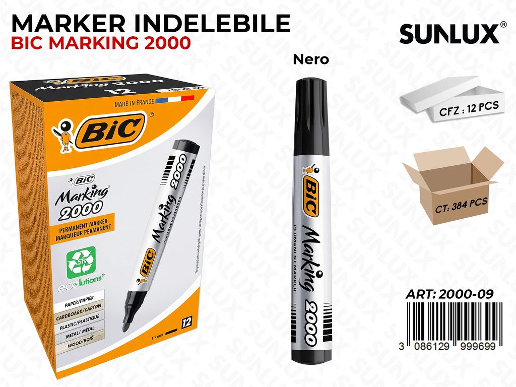 Bic Marking Permament 2000 Nero 1.7MM