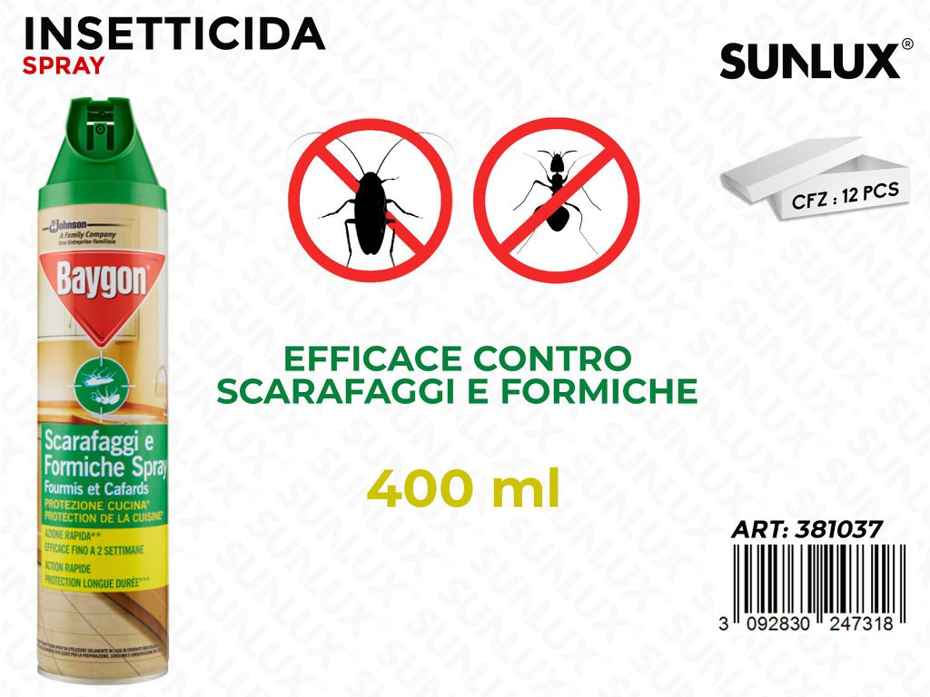 Insetticida Spray Scarafaggi-formiche 400ML