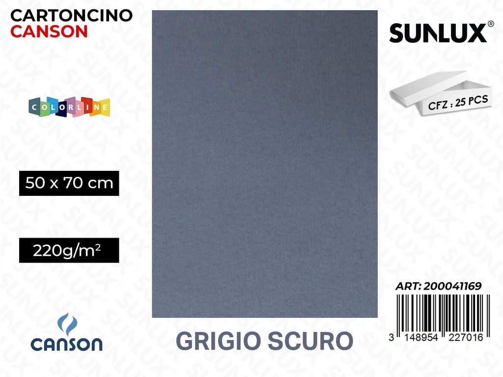 Grigio Scuro Bristol Colorline 50*70 220G