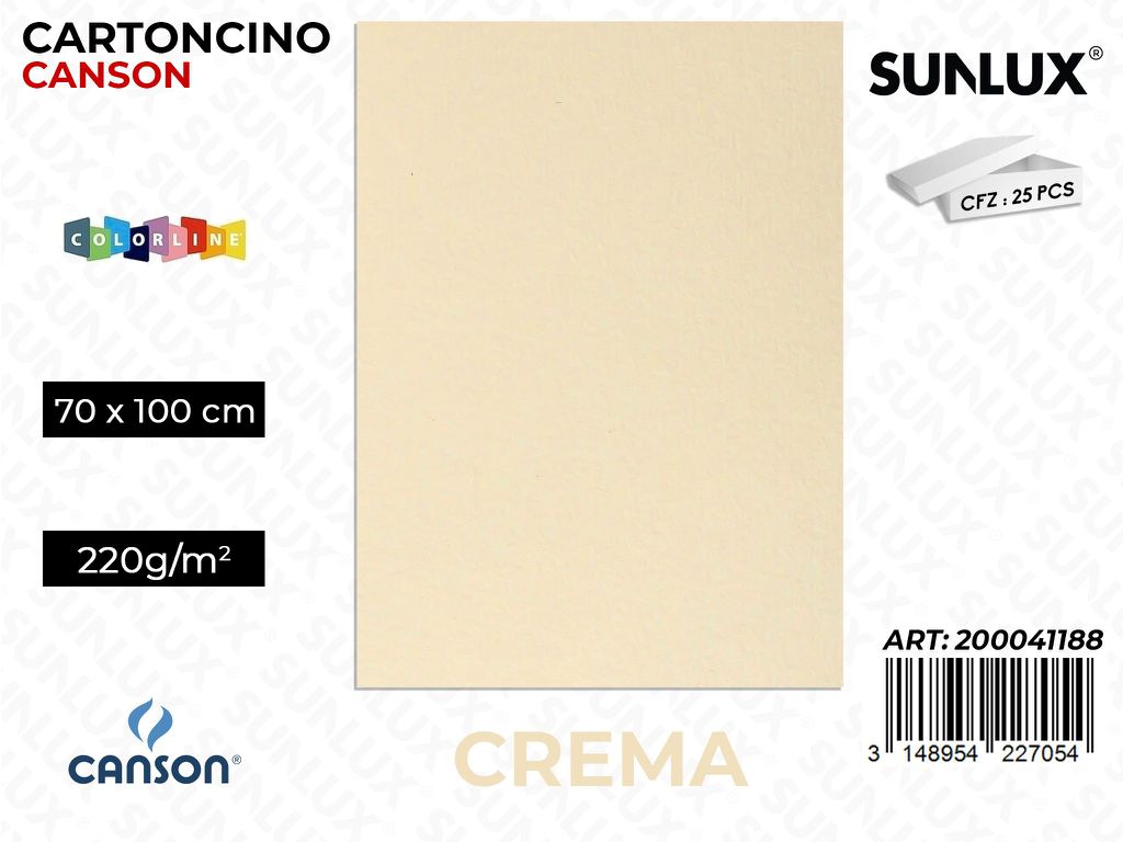 Crema Bristol Colorline 70*100 220G
