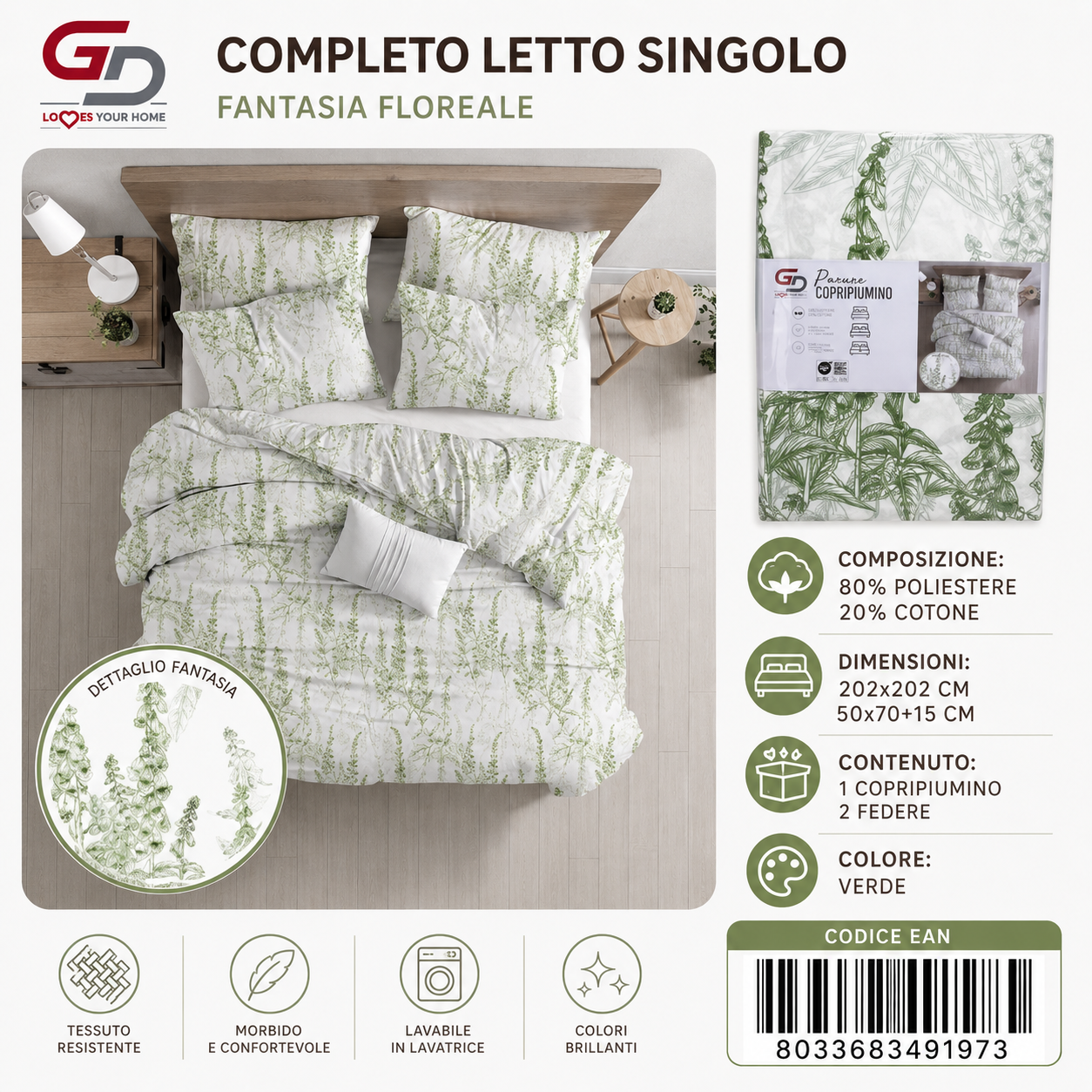 Parure Copripiumino Ag116