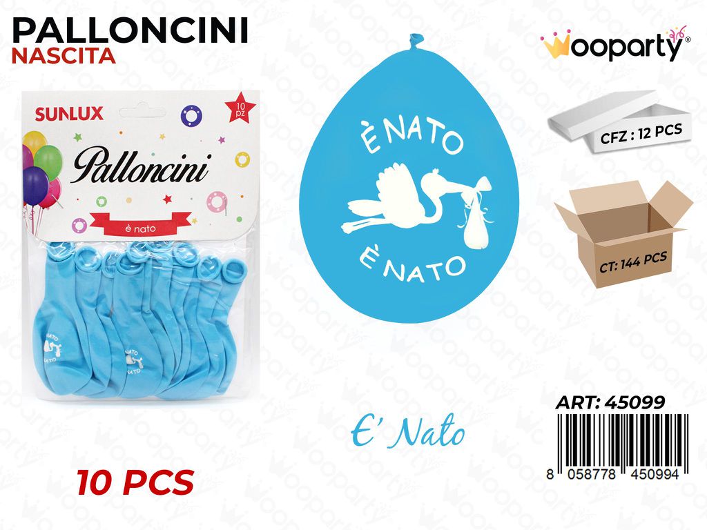 Palloncino È Nato Cel. 10PCS