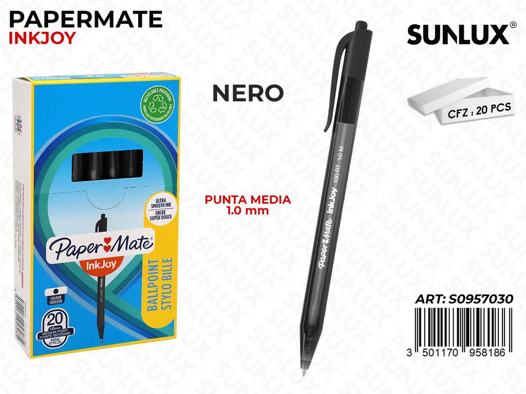 Paper Mate Inkjoy 100RT Nero 1.0MM