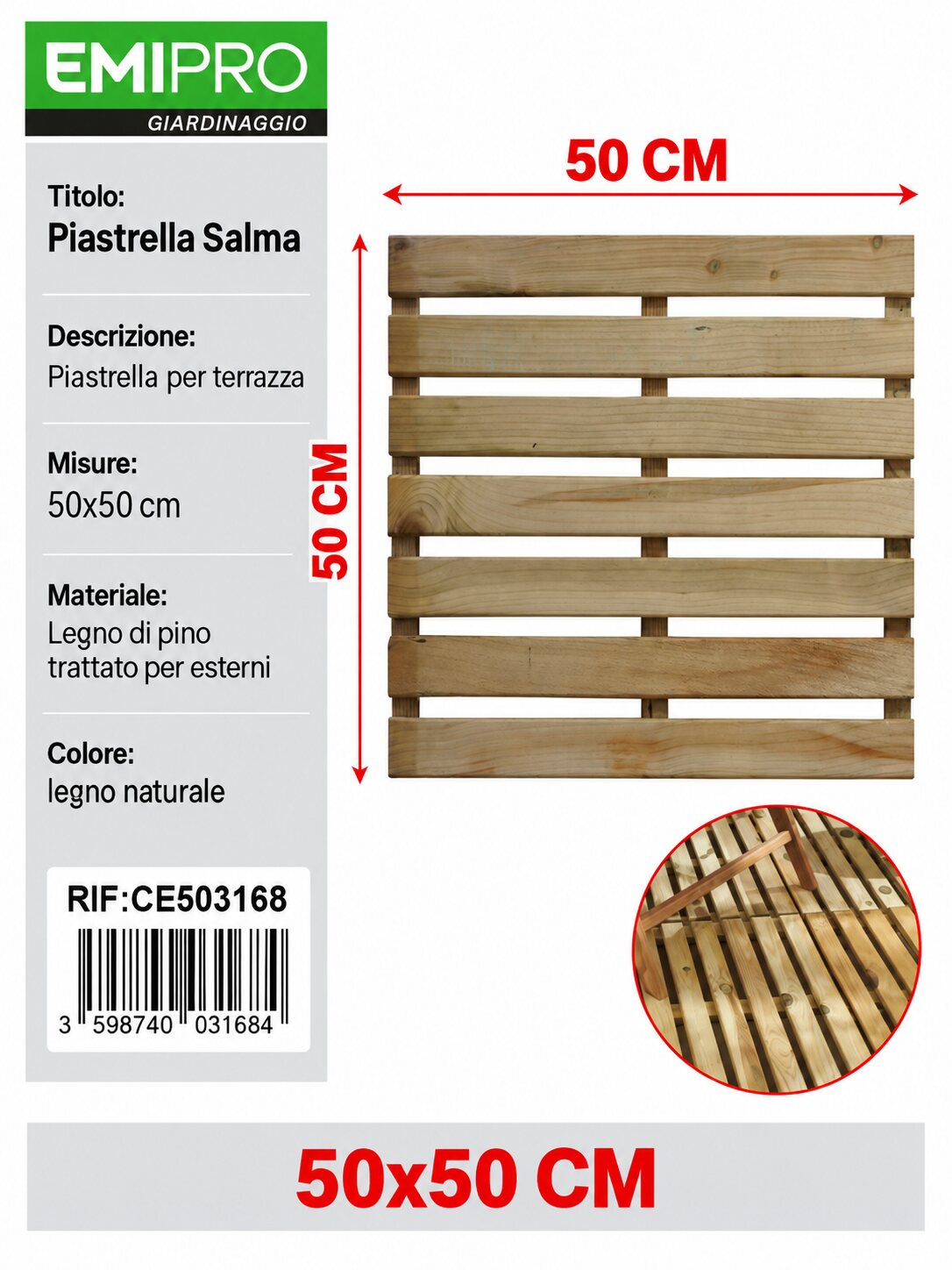 PIASTRELLA SALMA SP30 50*50CM
