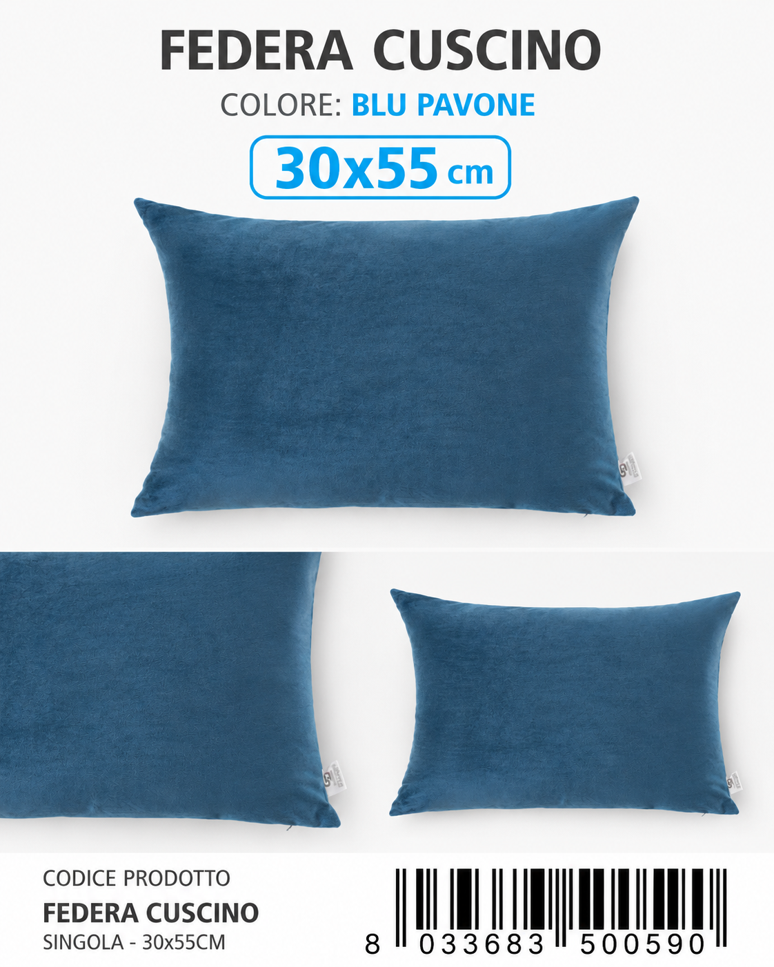 Federa Per Cuscino 30*55Cm