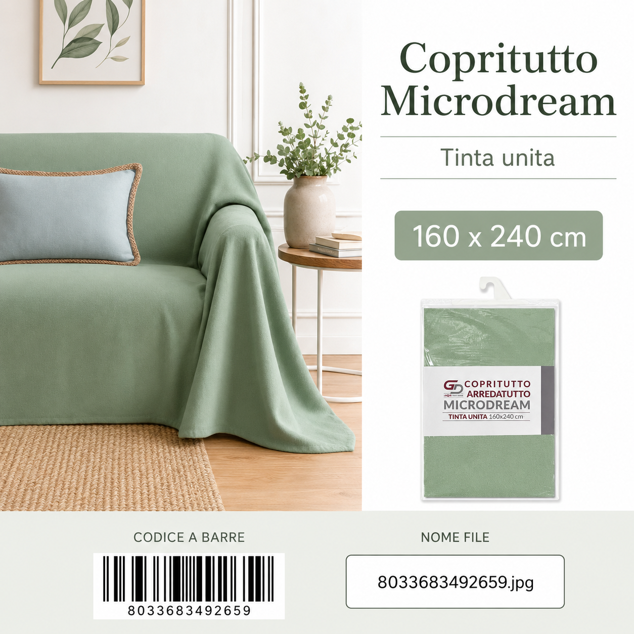 Copritutto Microdream T.U. 1P