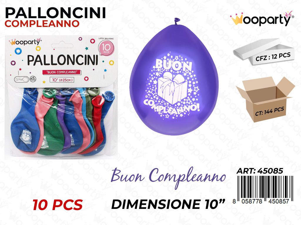 Palloncini Multicolor B. Compl. 10 10PCS