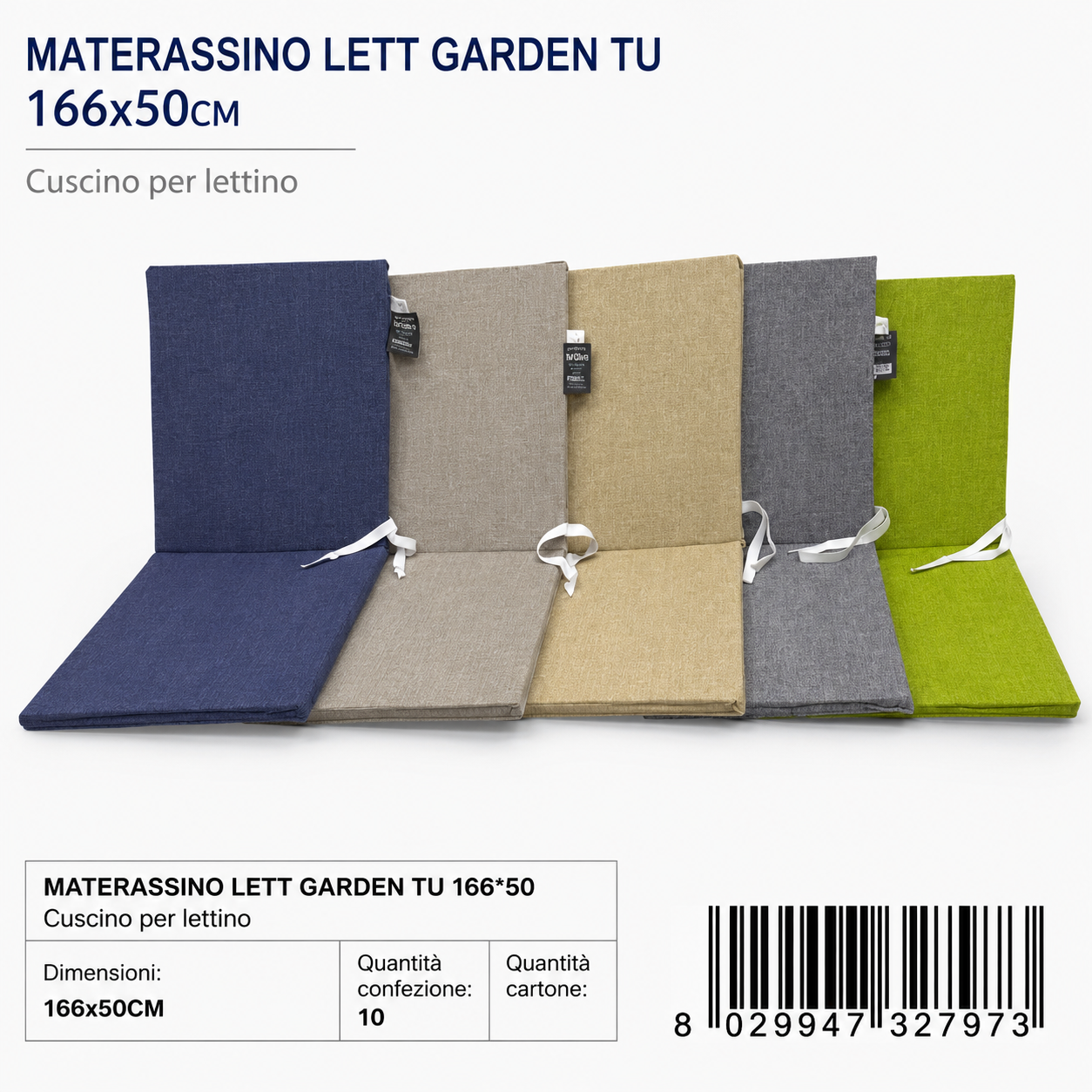 Mat Ino Lett Poggiap Garden Tu 166*50