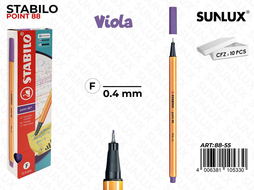 Stabilo Point 88-55 Viola 0.4MM
