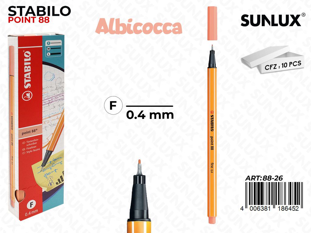 Stabilo Point 88-26 Albicocca 0.4MM