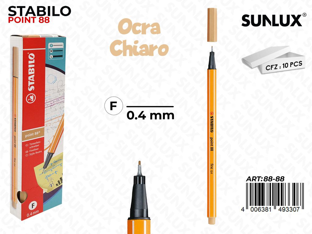 Stabilo Point 88-88 Ocra Chiaro 0.4MM