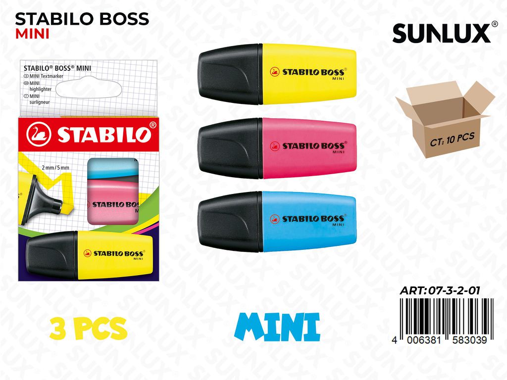 Stabilo Boss Mini 3PCS Ass.