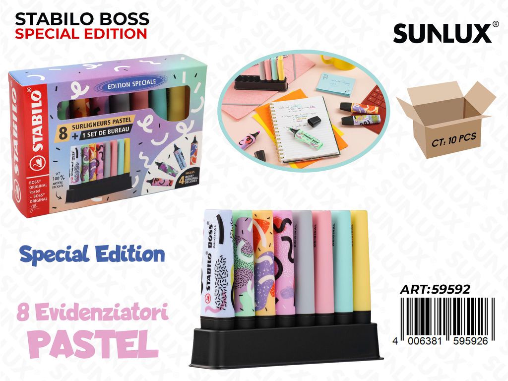 Stabilo Boss Special Edition Set 8PCS Pastel Ass.