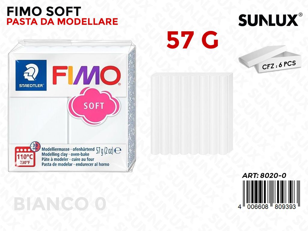 Staed. Fimo Soft 57G 0 Bianco