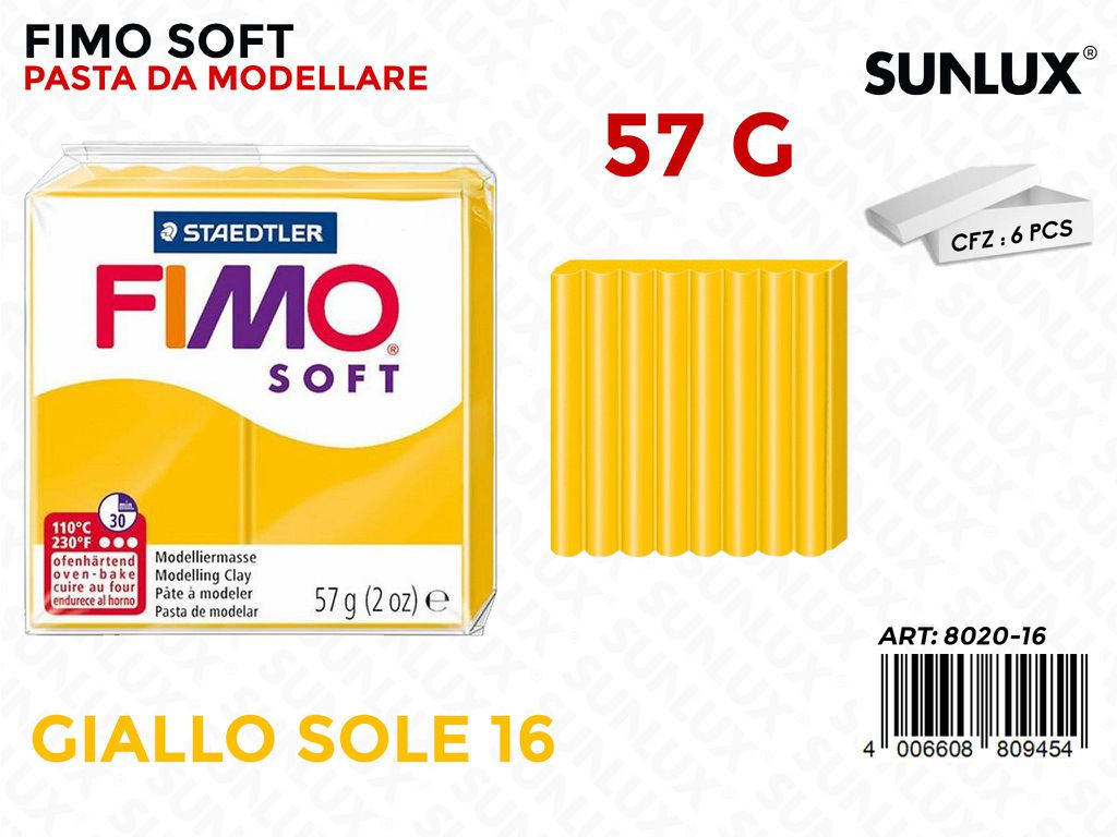Staed. Fimo Soft 57G 16 Giallo Sole