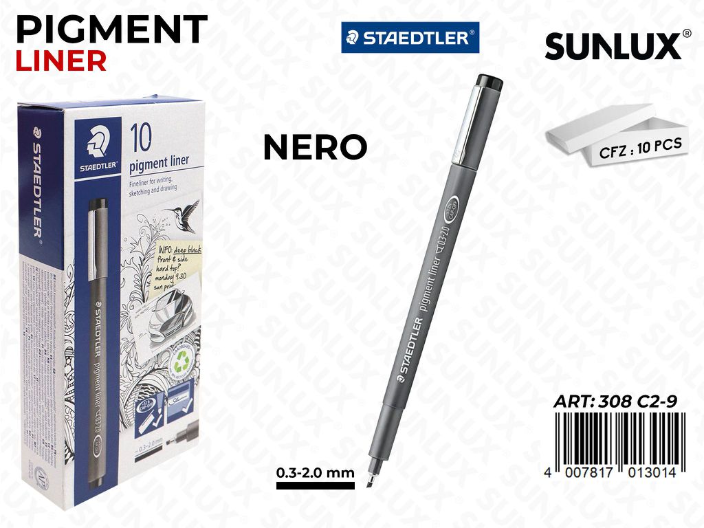 Staedtler Pigment Liner 308 C2 Nero
