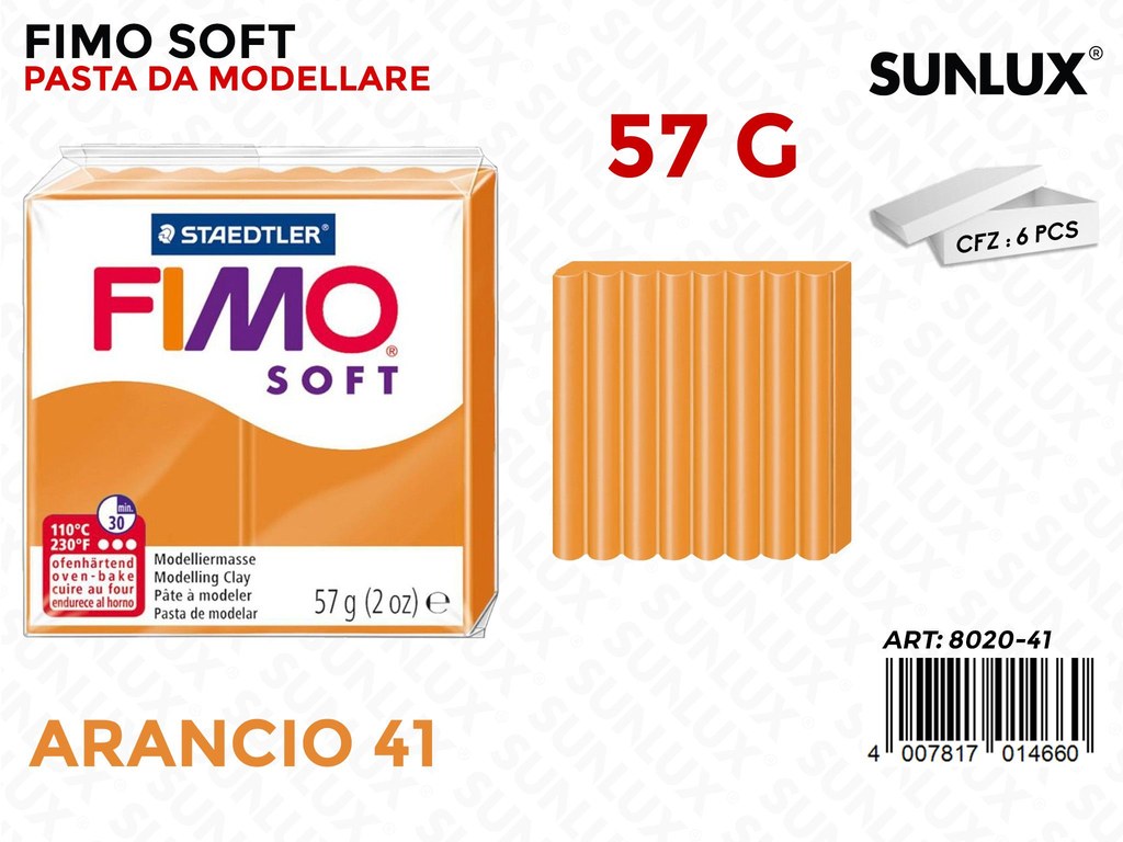 Staed. Fimo Soft 57G 41 Arancio