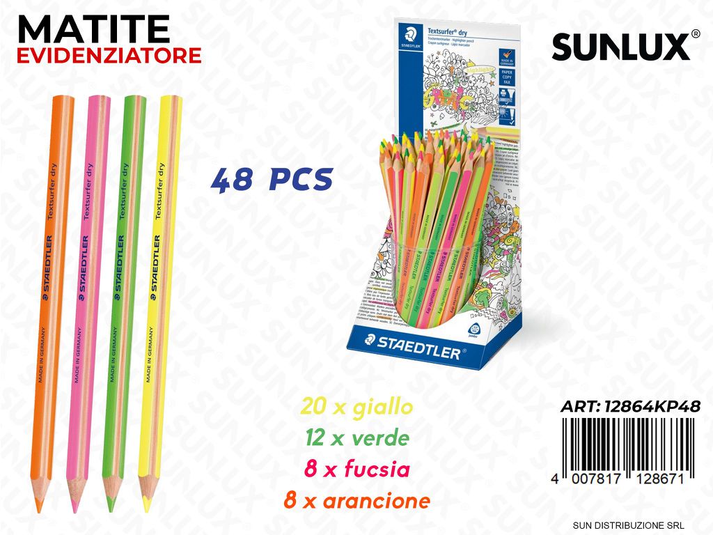 Staedtler Matite Evid.testsurfer Dry