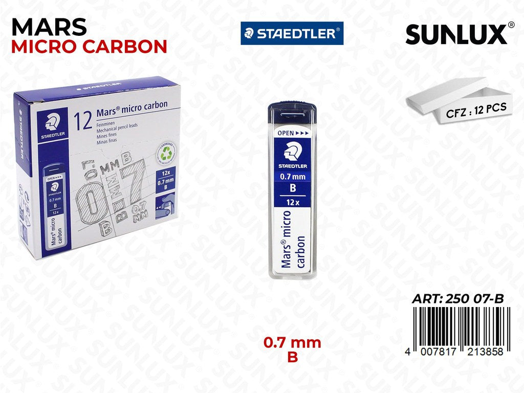 Staedtler Mine Micro Carbon 12PCS 0.7MM B