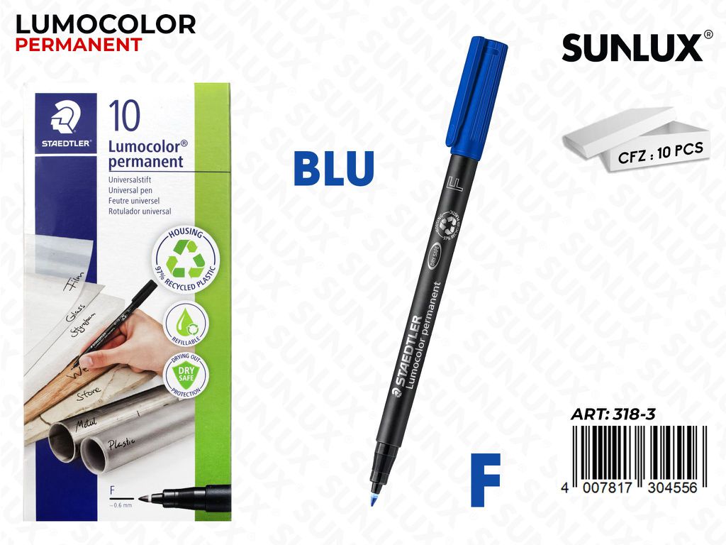 Staedtler Lumocolor 318 F Blu