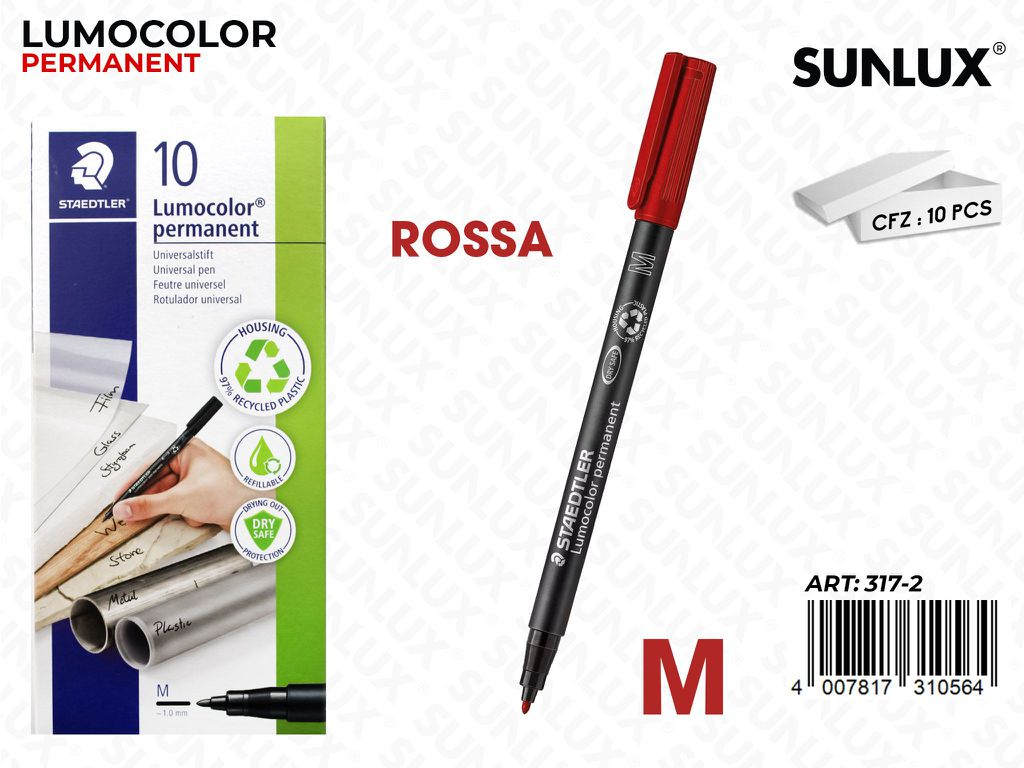 Staedtler Lumocolor 317 M Rosso