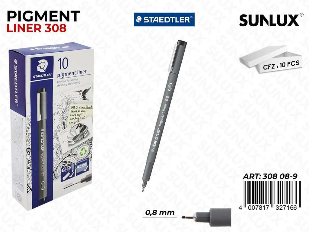 Staedtler Pigment Liner 308 Ne. 0.8MM