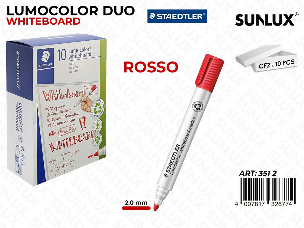 Lumocolor Whiteboard 351 Rosso 2.0MM