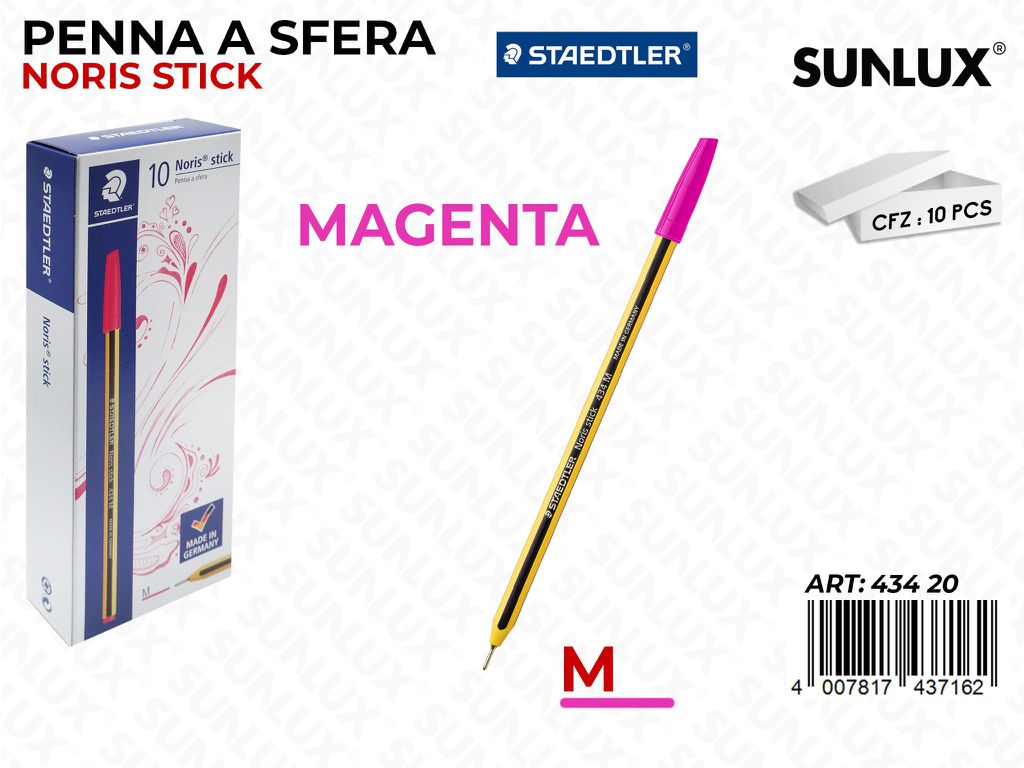 Penna Sfera Noris STICK434 M Magenta