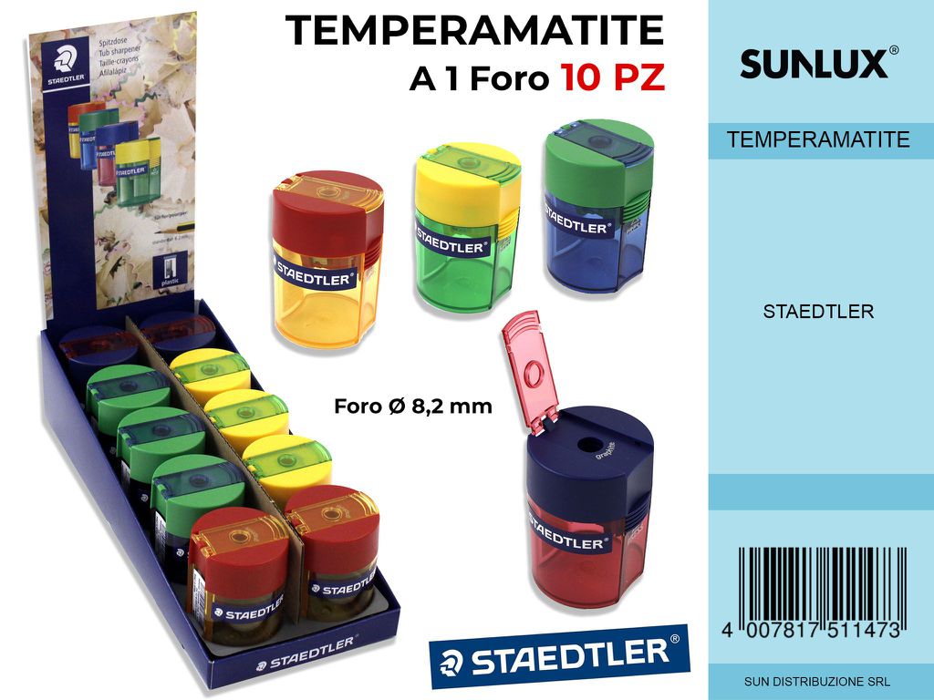 Staed. Temperama. C. Bara. 1 Foro Plastica da 10