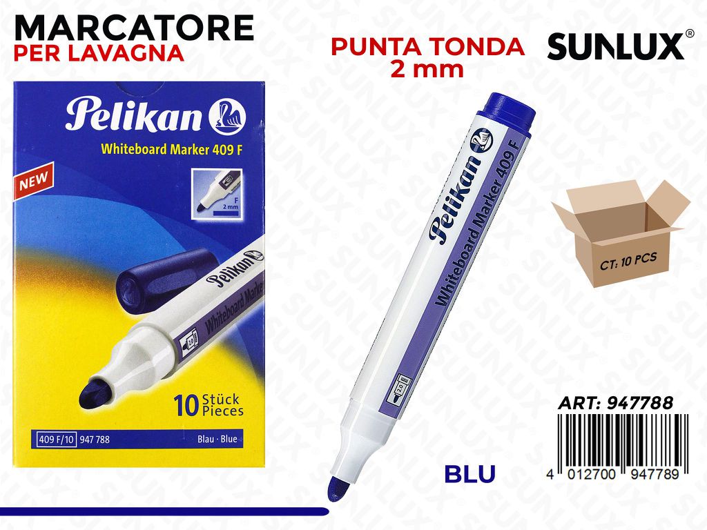 Marcatore per Lavagna Blu 2MM