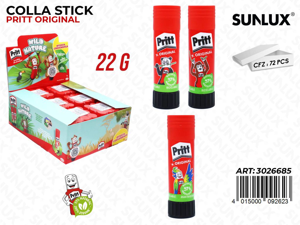 Pritt BTS25 Colla Stick Ass. 22G / Pz da 72