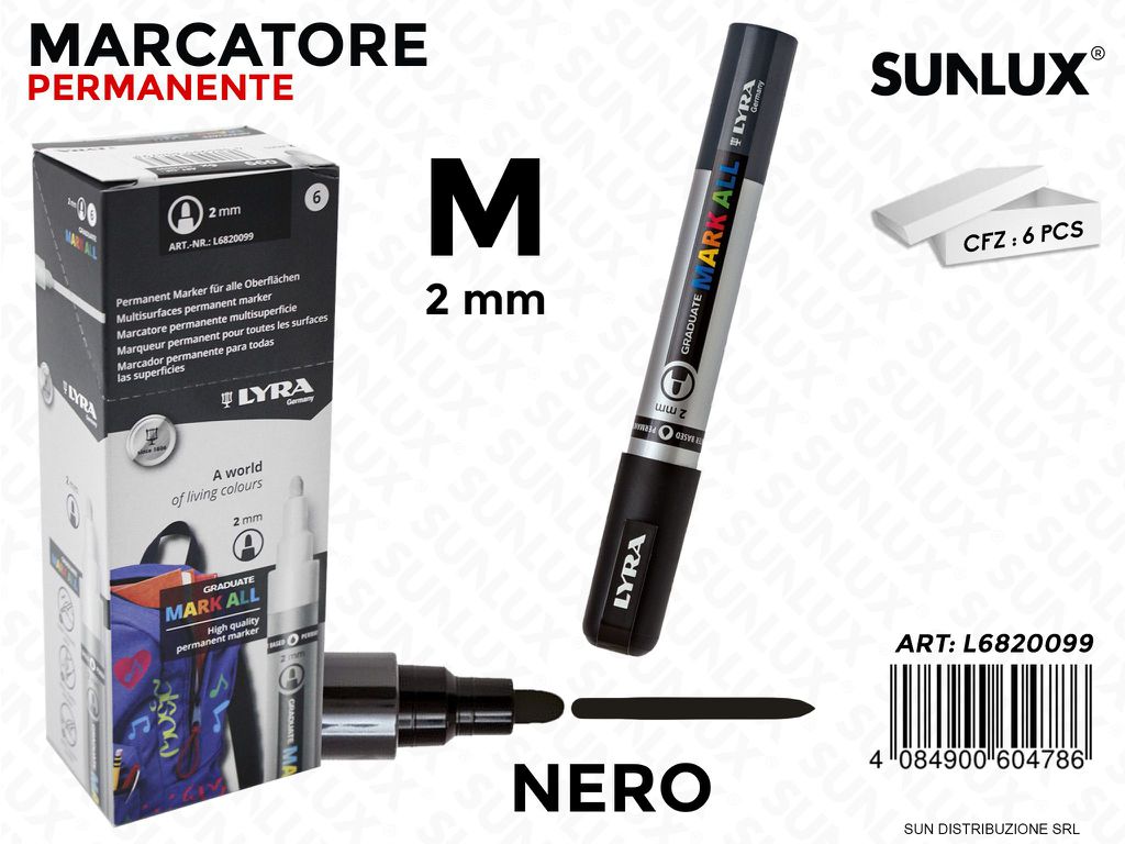 Lyra Mark All Nero 2MM