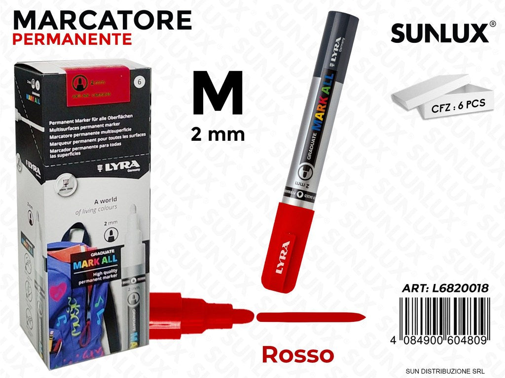 Lyra Mark All Rosso 2MM