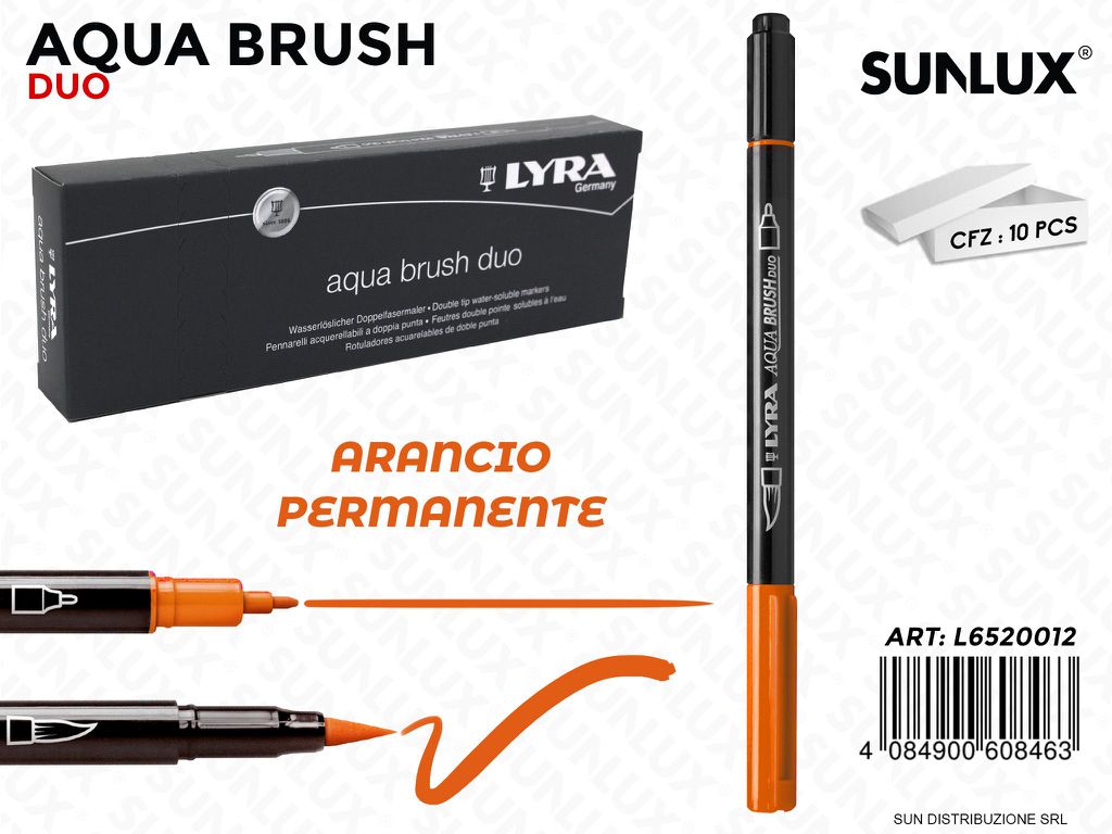 Lyra Aqua Brush Duo Arancio Permanente
