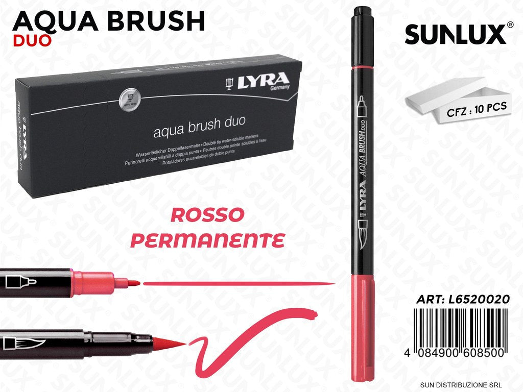 Lyra Aqua Brush Duo Rosso Permanente