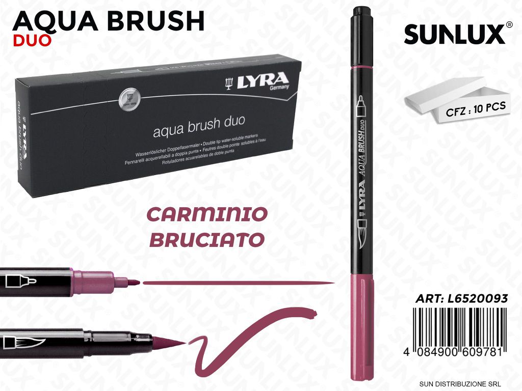 Lyra Aqua Brush Duo Carminio Bruciato